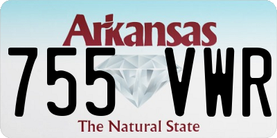 AR license plate 755VWR