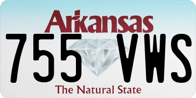 AR license plate 755VWS