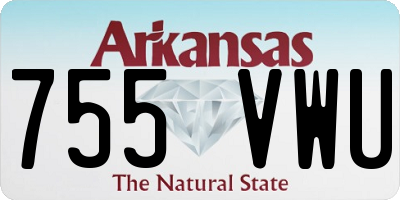 AR license plate 755VWU