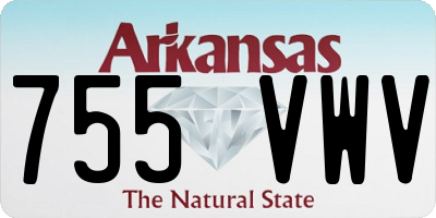 AR license plate 755VWV