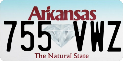 AR license plate 755VWZ