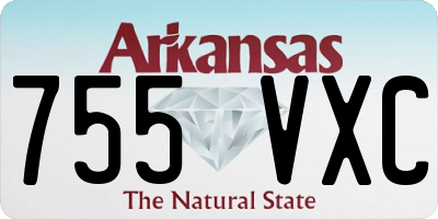 AR license plate 755VXC