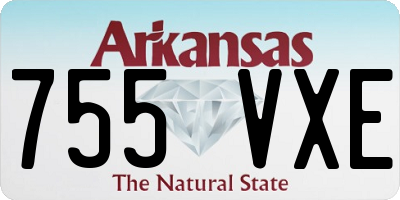 AR license plate 755VXE