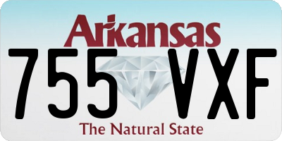 AR license plate 755VXF