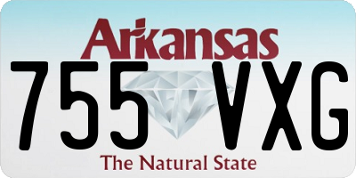 AR license plate 755VXG