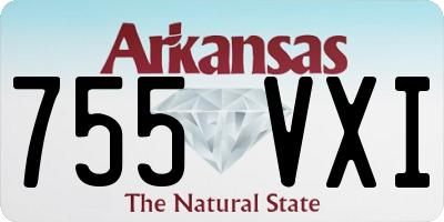 AR license plate 755VXI