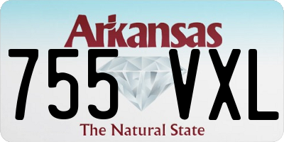AR license plate 755VXL