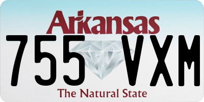 AR license plate 755VXM