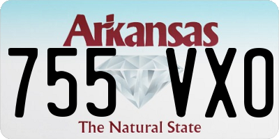 AR license plate 755VXO