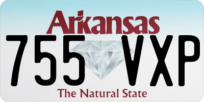 AR license plate 755VXP