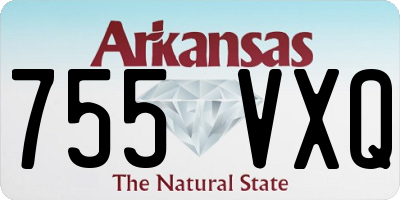 AR license plate 755VXQ