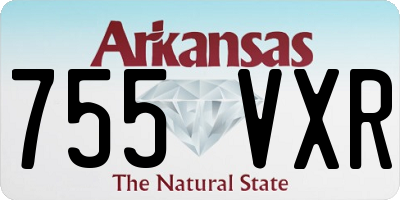 AR license plate 755VXR