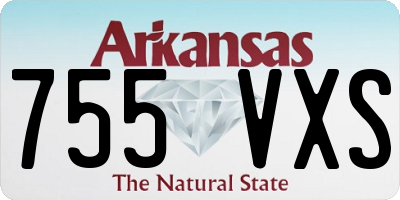AR license plate 755VXS