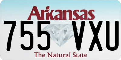 AR license plate 755VXU
