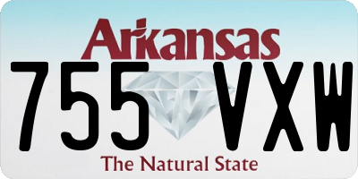 AR license plate 755VXW