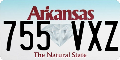 AR license plate 755VXZ