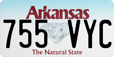 AR license plate 755VYC