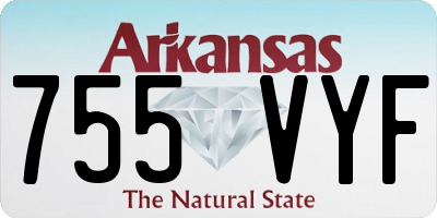 AR license plate 755VYF