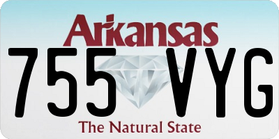 AR license plate 755VYG