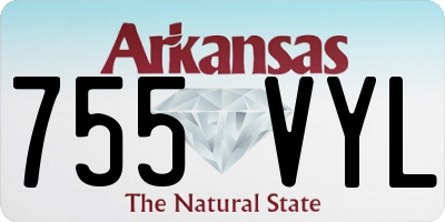 AR license plate 755VYL