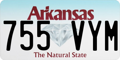 AR license plate 755VYM