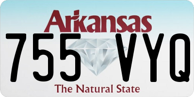 AR license plate 755VYQ