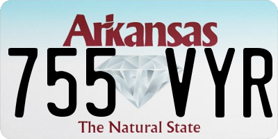 AR license plate 755VYR