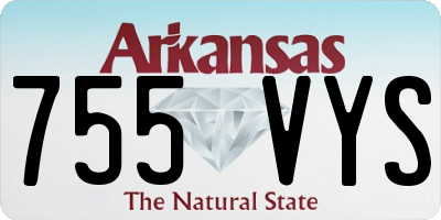 AR license plate 755VYS