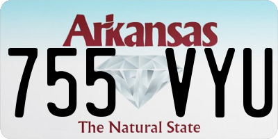 AR license plate 755VYU