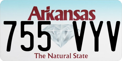 AR license plate 755VYV