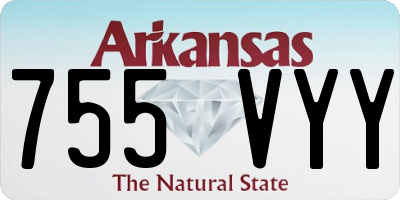 AR license plate 755VYY