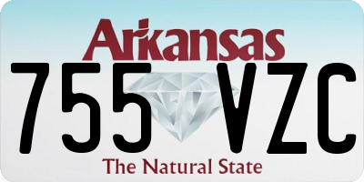 AR license plate 755VZC