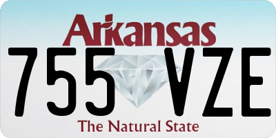 AR license plate 755VZE