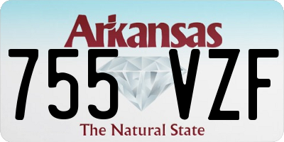 AR license plate 755VZF