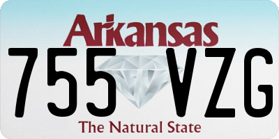 AR license plate 755VZG