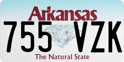 AR license plate 755VZK