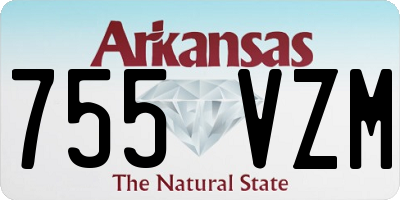 AR license plate 755VZM