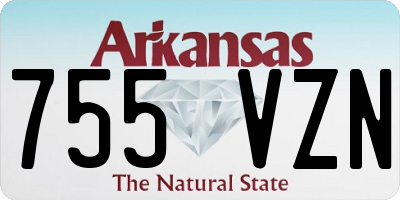 AR license plate 755VZN