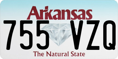 AR license plate 755VZQ