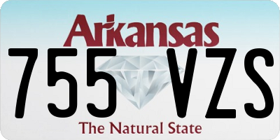AR license plate 755VZS