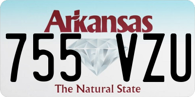 AR license plate 755VZU