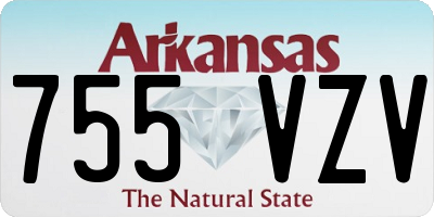 AR license plate 755VZV