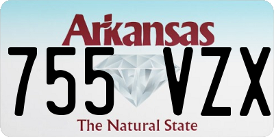 AR license plate 755VZX
