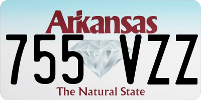 AR license plate 755VZZ