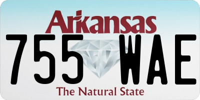 AR license plate 755WAE