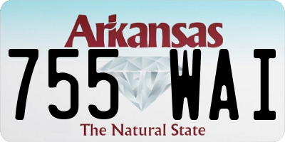 AR license plate 755WAI