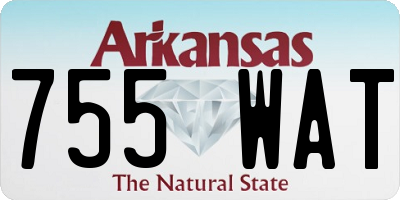 AR license plate 755WAT