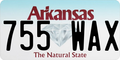 AR license plate 755WAX