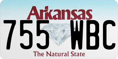 AR license plate 755WBC