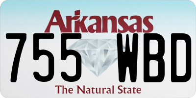AR license plate 755WBD